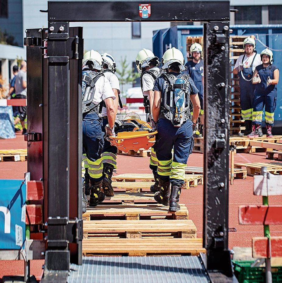 Die Feuerwehr Obersiggenthal bestreitet den «Retten»-Posten.