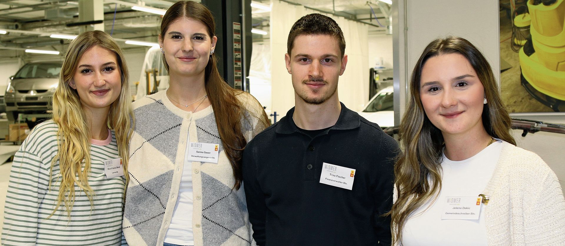 Haben den Anlass organisiert (v. l.): Mara-Franca Beck, Sarina Saxer, Timo Fischer und Jelena Dekic von der Gemeindeverwaltung. Haben den Anlass organisiert (v. l.): Mara-Franca Beck, Sarina Saxer, Timo Fischer und Jelena Dekic von der Gemeindeverwaltung.