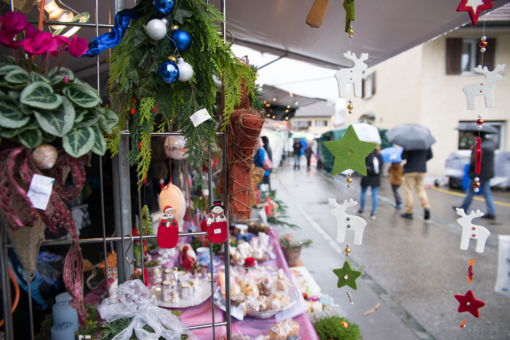 Weihnachtliche Stimmung trotz Regen.
