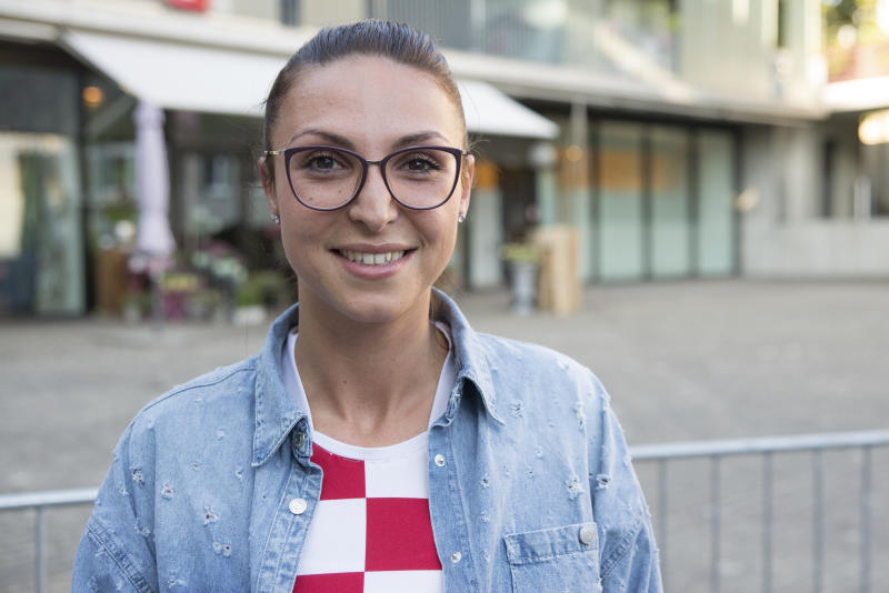 Filis Saiti, 29, aus Würenlos: «Als Teenager habe ich im FC Würenlos gespielt. Dann hatte ich Knieprobleme und die Mannschaft hat sich auch aufgelöst. Mein Neffe spielt bei Juventina und als ich hörte, dass es eine Frauenmannschaft gibt, war ich sofort dabei. Mich hat es sofort gepackt.»
