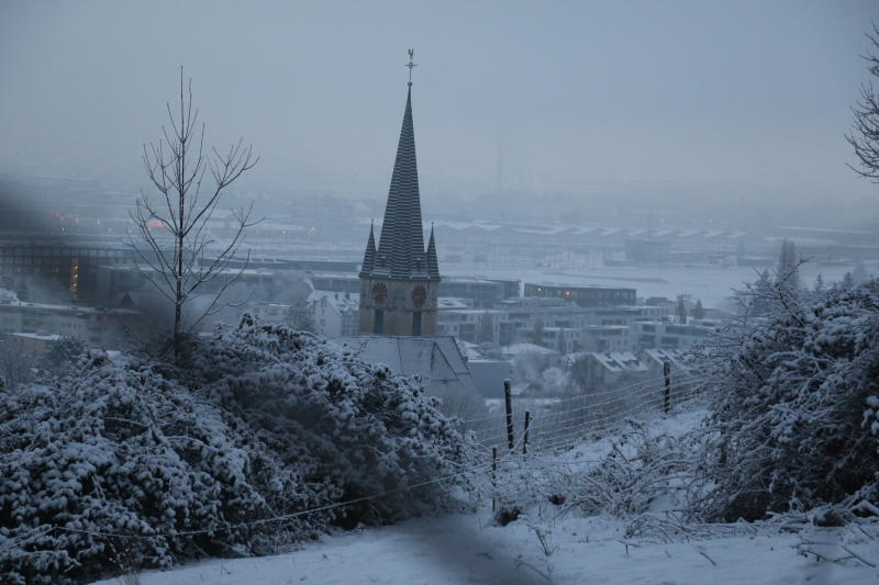 Wintereinbruch in Spreitenbach. (Melanie Bär)
