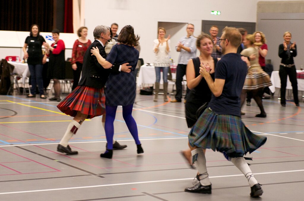 Schottischer Tanz ist Action und Fun.Fotos:cb