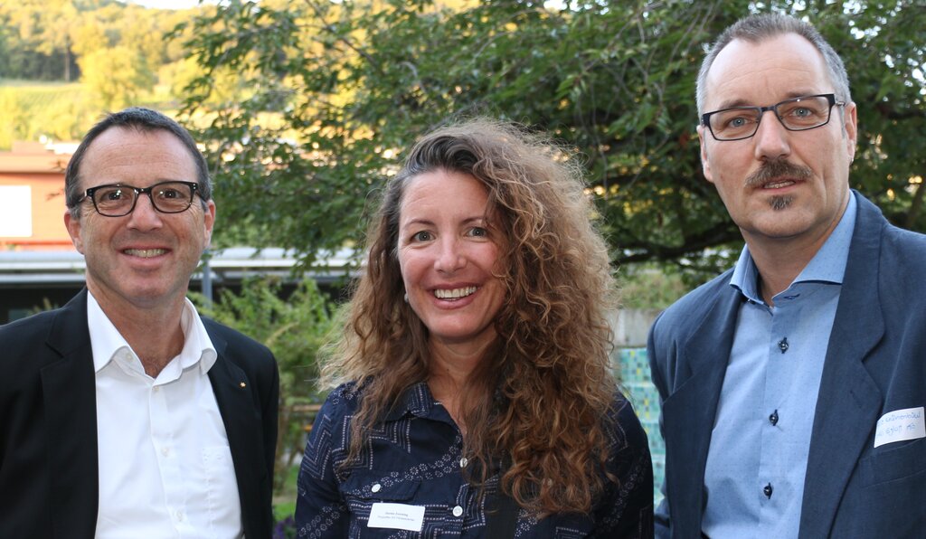 HGV-Co-Präsidenten Stefan Biedermann, Denise Zumsteg und Fritz Krähenbühl (v.l.). HGV-Co-Präsidenten Stefan Biedermann, Denise Zumsteg und Fritz Krähenbühl (v.l.).