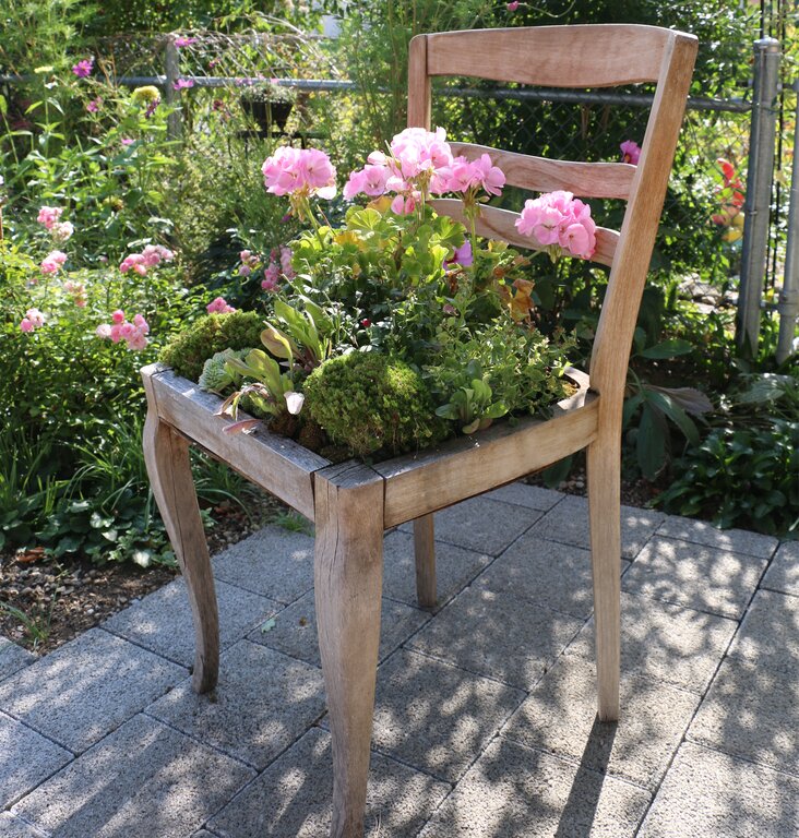 Garten-Deko der Familie Schmon.