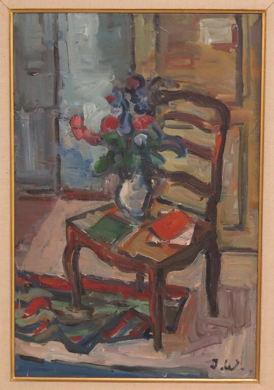 «Stuhl mit Blumen» Das Ölbild von Ilse Weber (1908–1984) gilt als Hauptwerk der Sammlung Ricklin.