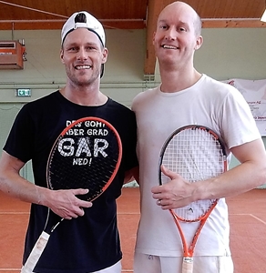 Markus Tanner (Sieger Aktive)und Stefan Hoffmann (v.l.).

