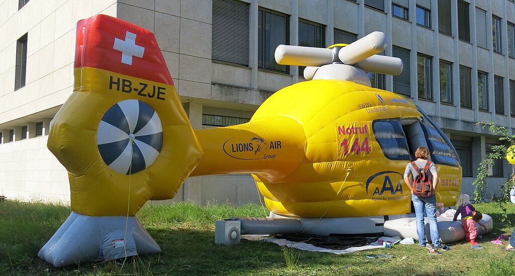 Auch die Hüpfburg durfte nicht fehlen.
