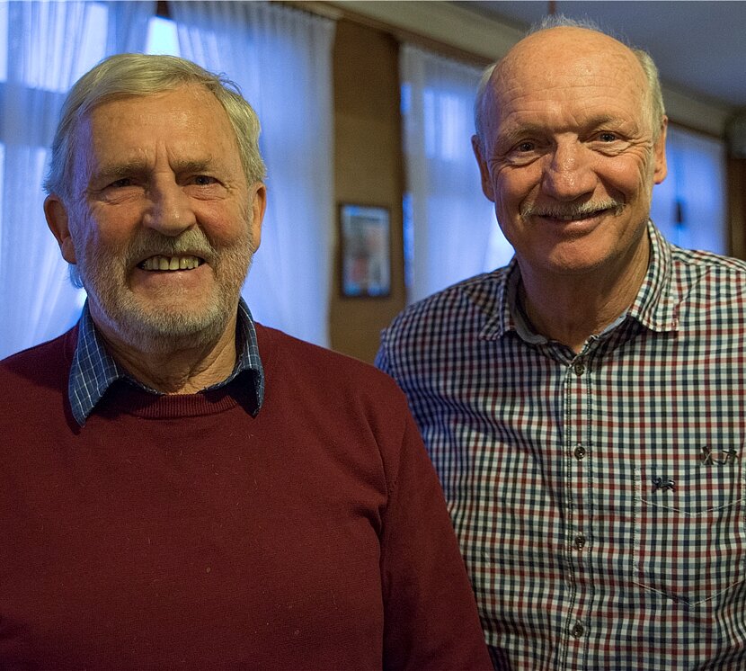 Bruno Auenstein (l.) und Roger Aerne.
