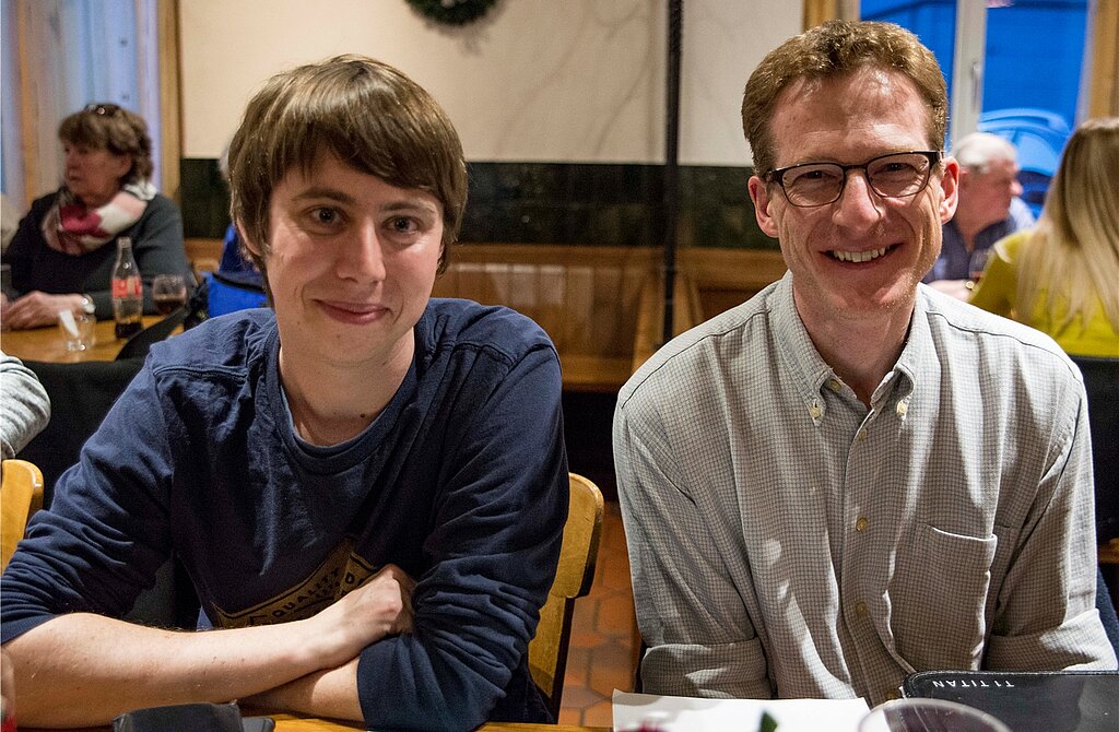 René Heymann und Thomas Krüger (r.) vom Badminton Club Spreitenbach.
