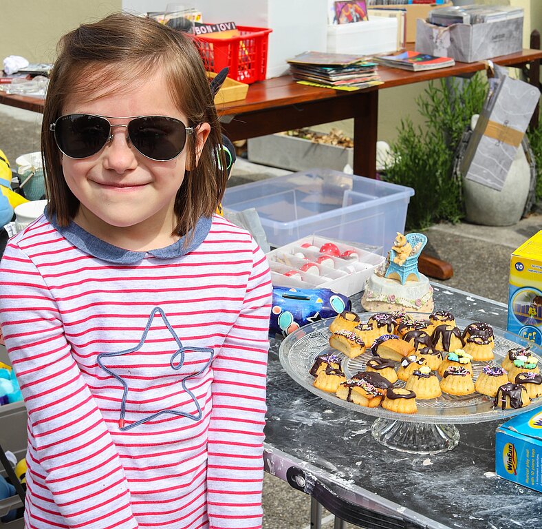 Ellie Huber hat Gugelhöpfli gebacken und verziert.