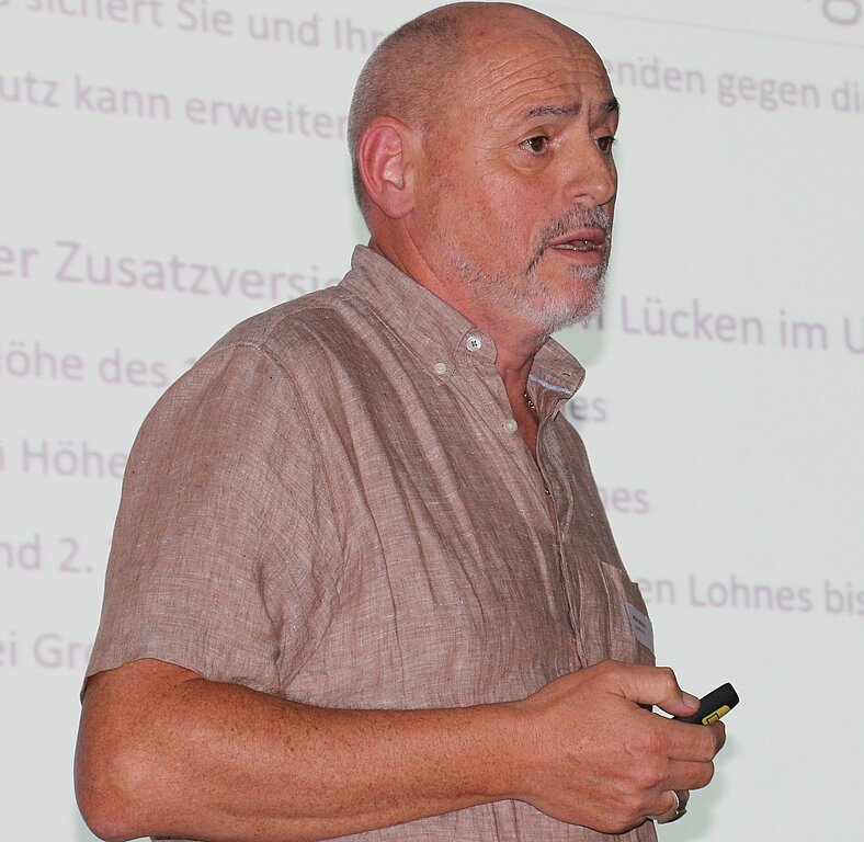 Wädi Müller von der Gyseler AG referierte über Versicherungsschutz.
